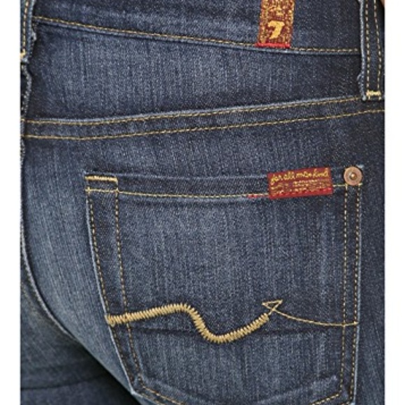 7 For All Mankind 28 x 31.5 Low Rise Bootcut Jeans E490 - Picture 9 of 10